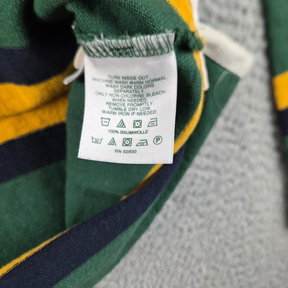 Green Bay Packers Rugby Shirt Mens Small Green Titletown Lands End NFL Polo - Picture 4 of 8